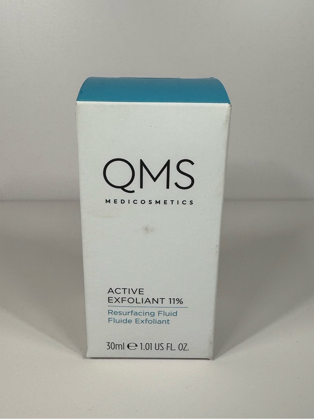 QMS Medicosmetics Active Exfoliant 11% Resurfacing Fluid 1.01 oz / 30 mL NIB